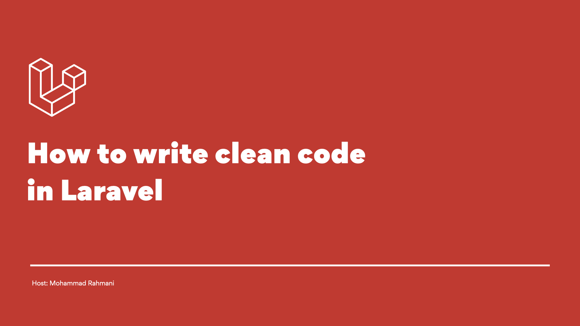 How to Write Clean Code in Laravel - afgprogrammer