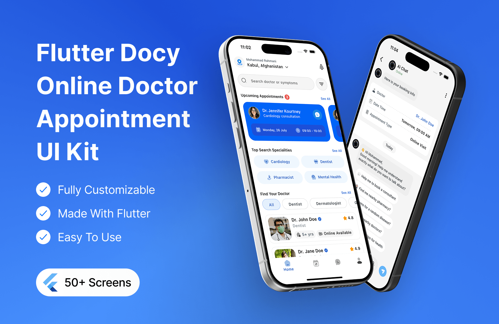 Docy: Flutter Doctor Appointment App | Telemedicine & Healthcare ...